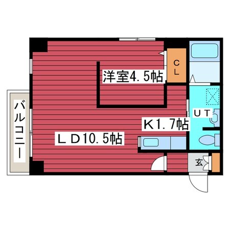 リトルズさっぽろ福住の物件間取画像